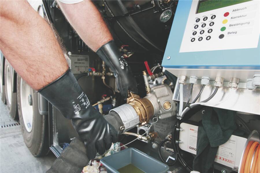 Chemikalienschutzhandschuh Butoject® 898 089811111X Größe 11 Farbe schwarz Trägermaterial Butylkautschuk Gauge - Mat.-