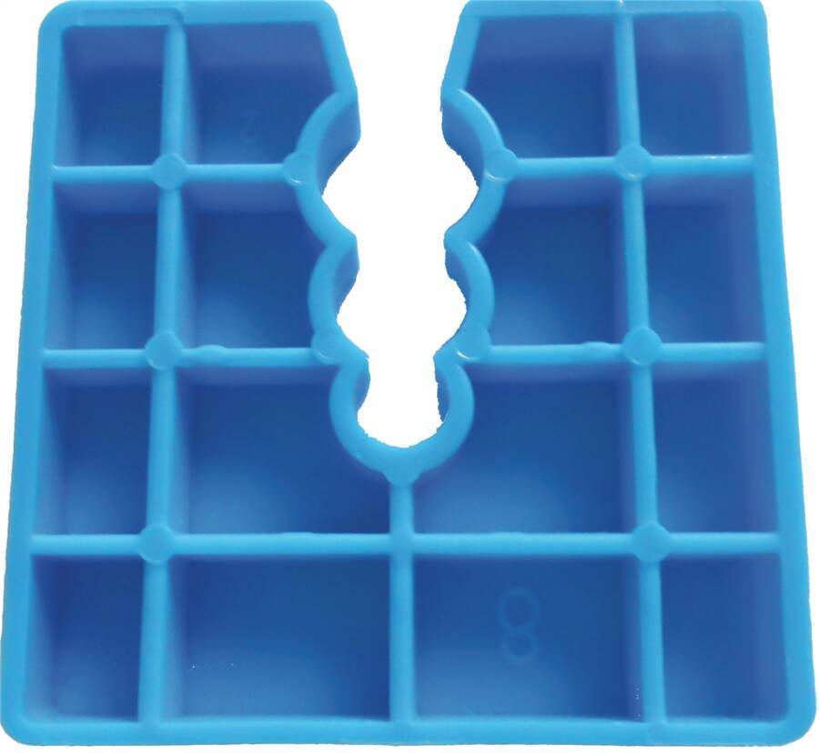 Abstandhalter 0261508 Farbe blau Abmessung (LxB) 50 x 50 mm Stärke 8 mm