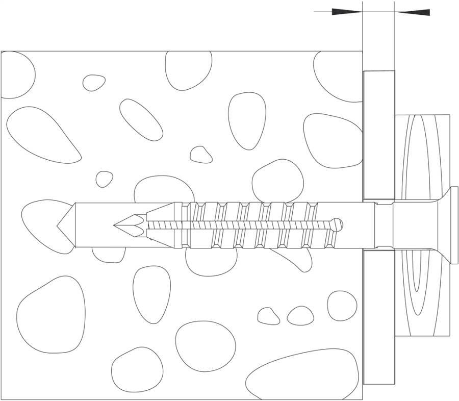 Abstandhalter 0261510 Farbe schwarz Abmessung (LxB) 50 x 50 mm Stärke 10 mm