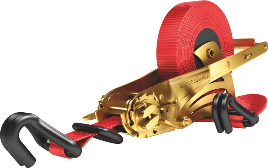 Automatik-Zurrgurte QUICKLOADER 941153003 Ausführung Spitzhaken, D-Ring Länge 5,0 m Zugkraft direkt 1000 kg Zugkraft in