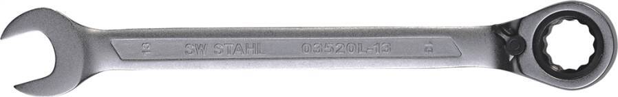 Ratschen-Ringmaulschlüssel umschaltbar ohne Stoppring 6613 SW 13 mm Länge 178 mm Ringhöhe 7,0 mm
