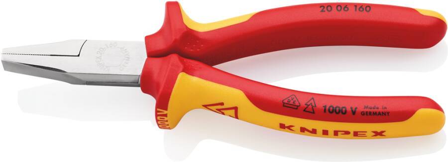 VDE-Flachzange 20 06 160 Länge 160 mm Typ VDE