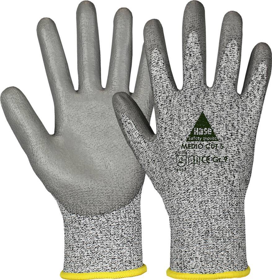 Schnittschutzhandschuh Medio Cut 5 508440-09 Größe 09 Farbe grau Trägermaterial Hybridgarn, Glasfaser Gauge 13 Mat.-St