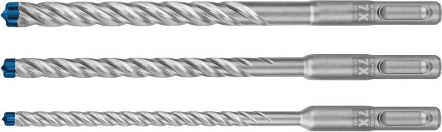 Hammerbohrer EXPERT SDS plus-7X Sets 2608900196 Typ Set 3-tlg. Inhalt je 1x Ø 6-8-10 mm, Arbeitslänge 100 mm, Gesamtläng