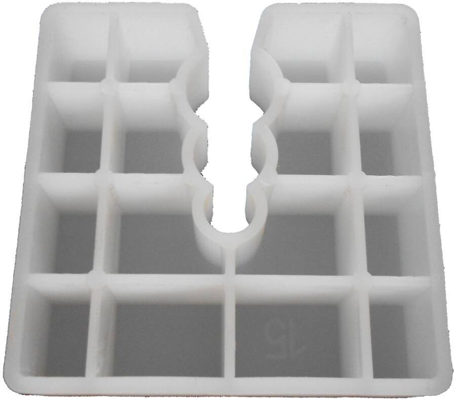 Abstandhalter 0261515 Farbe weiß Abmessung (LxB) 50 x 50 mm Stärke 15 mm