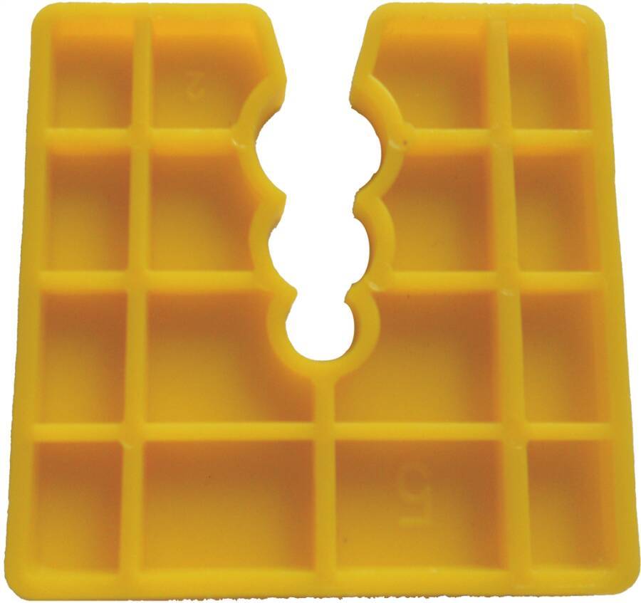 Abstandhalter 0261505 Farbe gelb Abmessung (LxB) 50 x 50 mm Stärke 5 mm