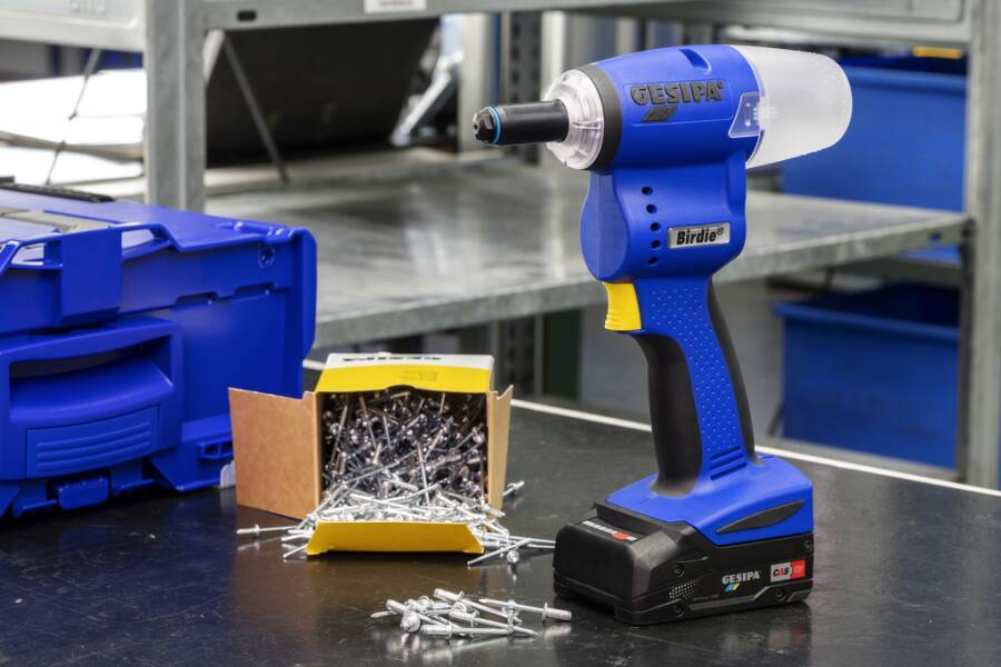 Blindnietgerät Birdie® CAS 1746720 Spannung 18 V Setzkraft 10.000 N Setzhub 25 mm Arbeitsbereich alle Werkstoffe Blindni