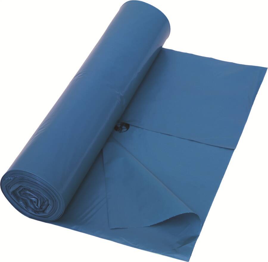 Kunststoffsack Premium 89667 Farbe blau Inhalt 120 l Breite 720 mm Höhe 1000 mm Stärke 50 my Verpackung Rolle á 25 St Ei