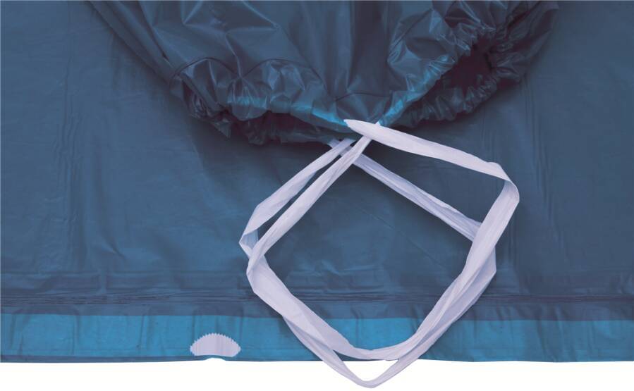 Kunststoffsack Premium 89667 Farbe blau Inhalt 120 l Breite 720 mm Höhe 1000 mm Stärke 50 my Verpackung Rolle á 25 St Ei