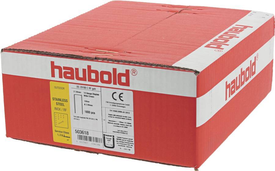 Breitklammern Typ BS 29000 503618 Breite 27 mm Länge 100 mm Draht-Ø 2 mm