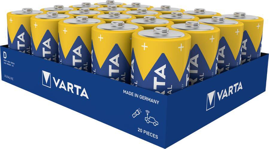 Batterien VARTA Industrial Pro Alkaline Tray 8776206A Typ Mignon Bezeichnung AA Form LR06 Kapazität 2960 mA