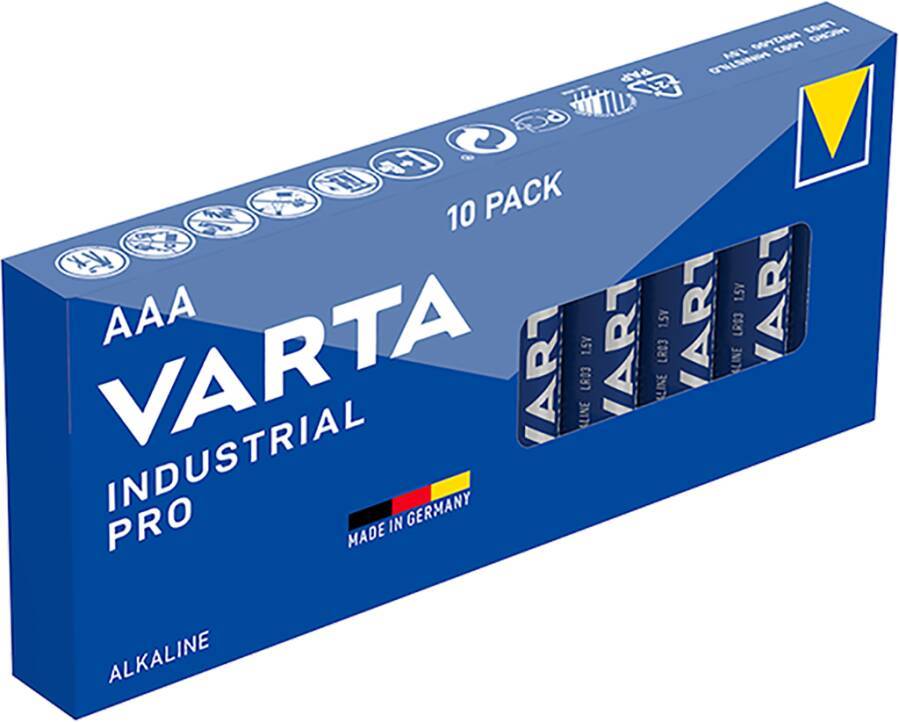 Batterien VARTA Industrial Pro Alkaline Tray 8776214A Typ Baby Bezeichnung C Form LR14 Kapazität 7800 mA