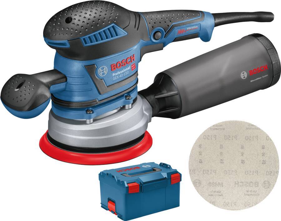 Exzenterschleifer GEX 40-150 060137B201 Nennaufnahme 400 W Exzentrizität 2,0 mm Schleifteller-Ø 150 mm Schwingzahl 11000