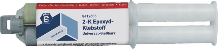 2-K Epoxyd-Klebstoff 8412605 Farbe transparent Inhalt 28 g Gebindeart Kartusche Klebstoff-Basis Epoxydharz Verarbeitung