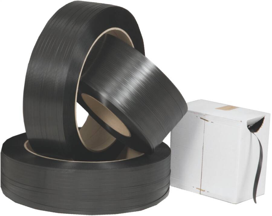 Umreifungsband Polypropylen 855001302 Ausführung im Karton Bandbreite 15,5 mm Stärke 0,55 mm Rollenlänge 1000 m Kernloch