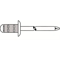 Mehrbereichs-Blindniete PolyGrip® Alu/Stahl Standard 1433831 Farbe blank Material Alu/Stahl Schaft-Ø 4,8 mm Schaftlänge Mehrbereichs-Blindniete PolyGrip® Alu/Stahl Standard 1433831 Farbe blank Material Alu/Stahl Schaft-Ø 4,8 mm Schaftlänge