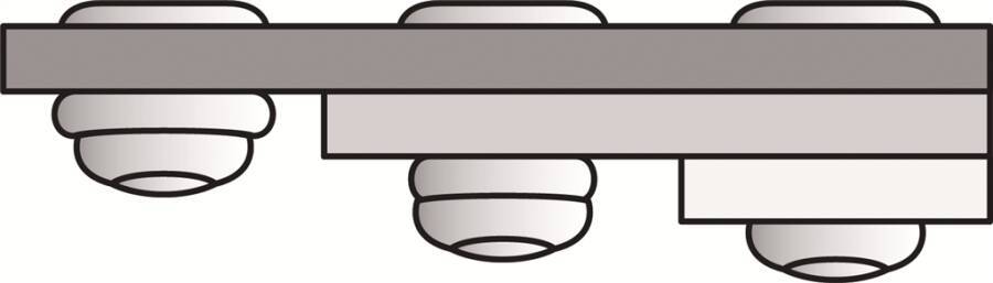 Mehrbereichs-Blindniete PolyGrip® Alu/Stahl Standard 1433841 Farbe blank Material Alu/Stahl Schaft-Ø 6,4 mm Schaftlänge