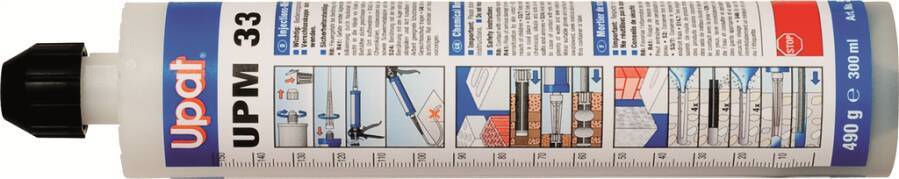 Verbundmörtel / Injektionsmörtel UPM 33 509168 Typ UPM 33-300 ETA x Inhalt 12 Kartuschen à 300 ml, 24 Statikmischer