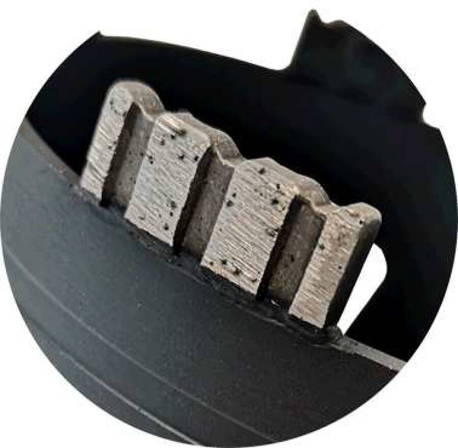 Diamant-Trockenbohrkronen M16 5175682 Ø 82 mm Nutzlänge 170 mm Segmente 4 Segmenthöhe 10,0 mm Segmentbreite 3,5 mm