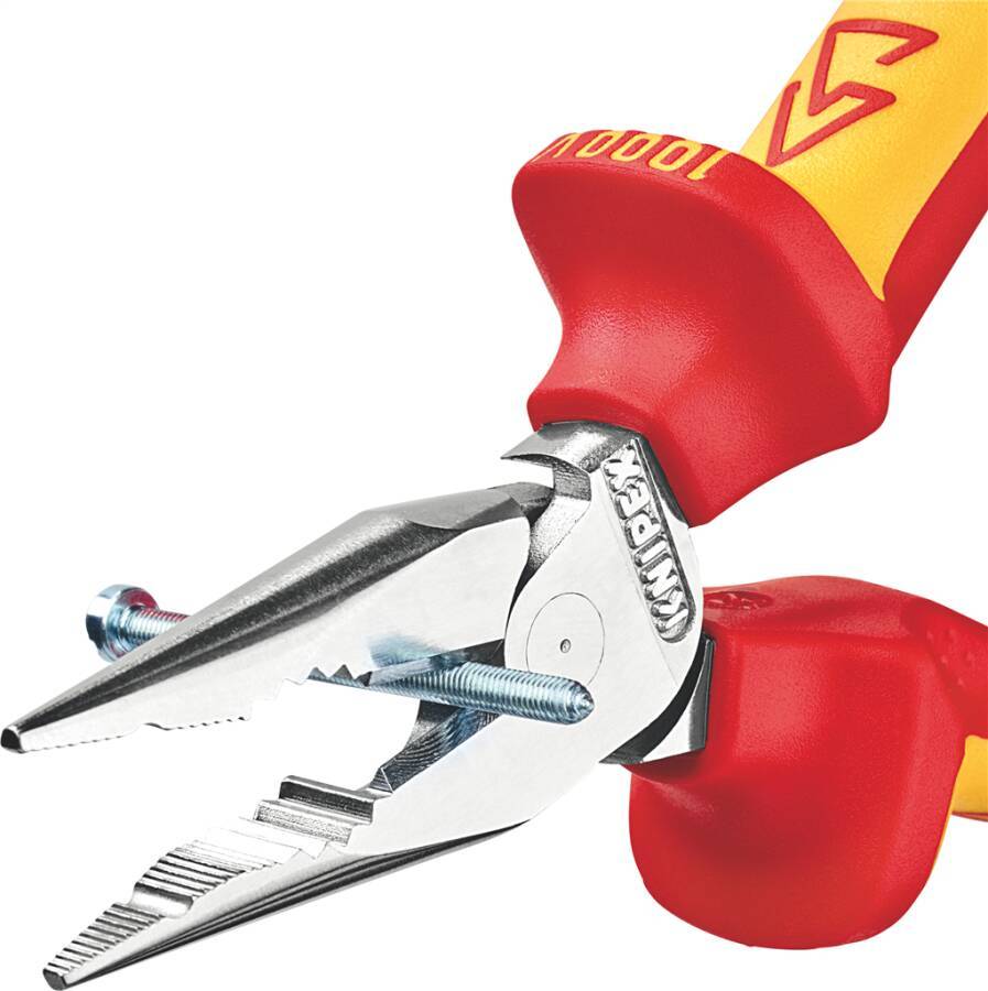 VDE-Spitz-Kombizange 08 26 145 Länge 145 mm Schneidbereich (Stahldraht-Ø) 3,0 mm Typ VDE Spitz Schneidwert CU-Kabel, me