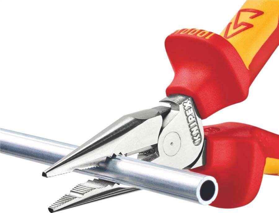 VDE-Spitz-Kombizange 08 26 145 Länge 145 mm Schneidbereich (Stahldraht-Ø) 3,0 mm Typ VDE Spitz Schneidwert CU-Kabel, me