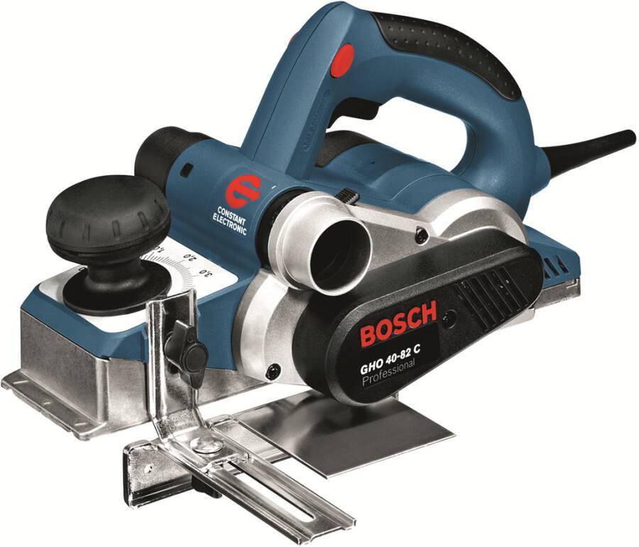 Handhobel GHO 40-82 C 060159A760 Typ GHO 40-82 C Opt. B Lieferumfang Falztiefenanschlag, Parallelanschlag, Staubbeutel,