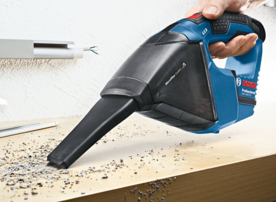 Akku-Handsauger GAS 12V 06019E3003 Typ Set Opt. A Lieferumfang 2x Akku GBA 12V 3.0Ah, Schnellladegerät GAL 12V-40, Fugen