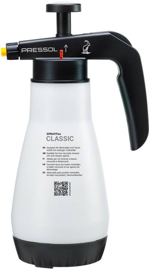 Drucksprüher Sprayfixx 1,5 l 8817702 Farbe grau Inhalt 1,5 l Düse Flachstrahldüse 110° PA Einsatz dünnflüssige Mineralö