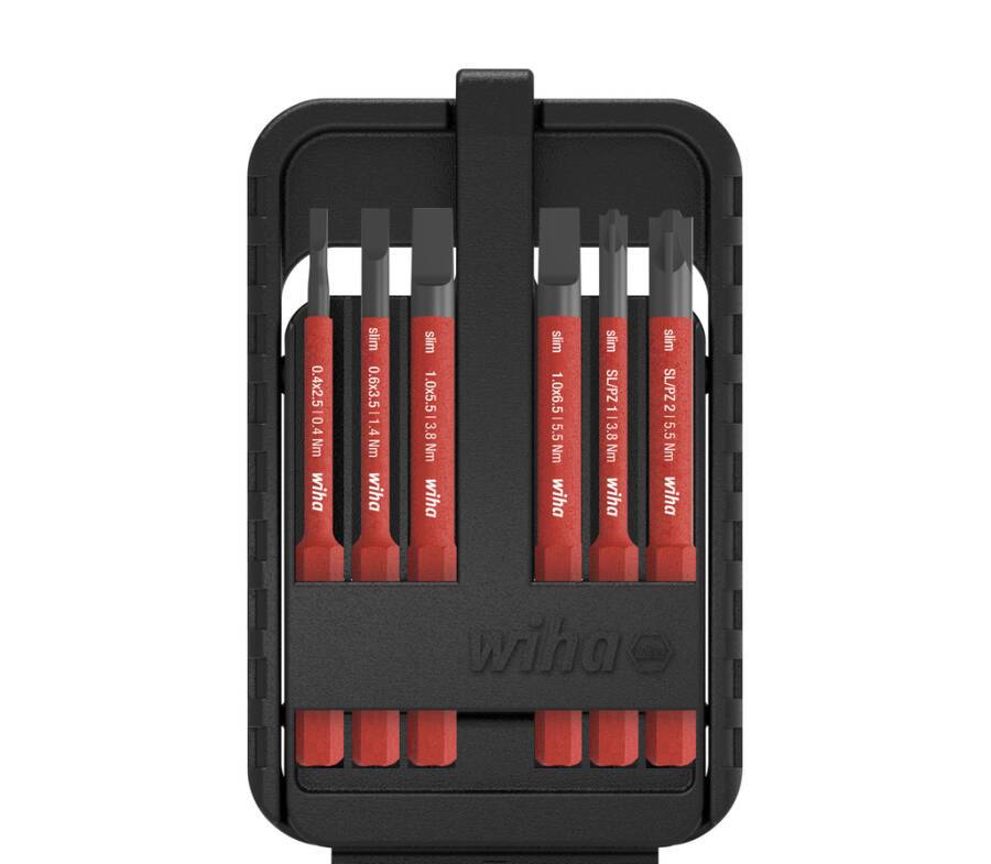 VDE-Bit-Set slimBit electric 43153 Typ slimBit Set 6-teilig Inhalt Torx® T8, T9, T10, T15, T20, T25 je 75mm lang