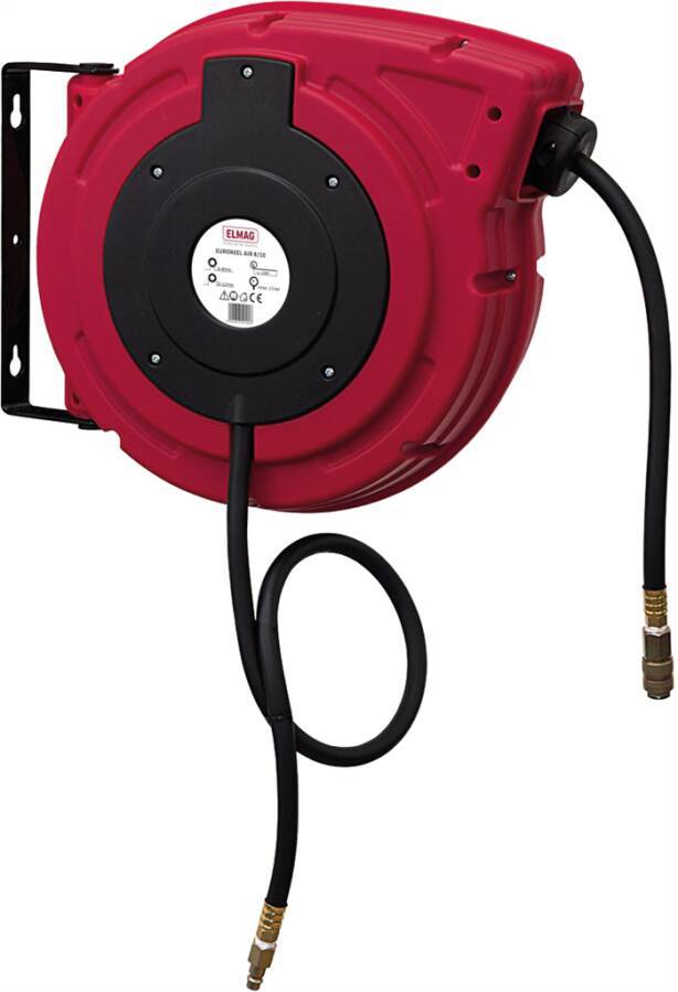 automatische Schlauchaufroller mit Kunststoffgehäuse 42292 Typ EUROREEL AIR 8/10 für Medium Druckluft Länge 10 m Zuleitu