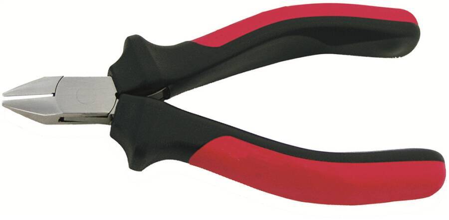 Elektronik-Seitenschneider 115 mm 44216 Ausführung spitzer Kopf, mit Feder für Draht-Ø (weich / mittelhart / hart) 0,3-