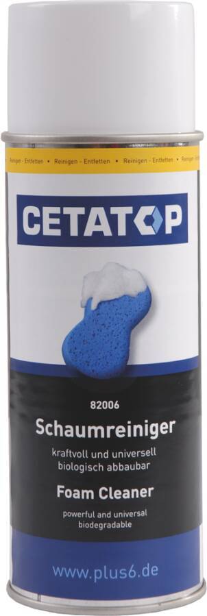 Schaumreiniger CETATOP 82006 Inhalt 400 ml Gebindeart Spraydose pH-Wert nicht bestimmt