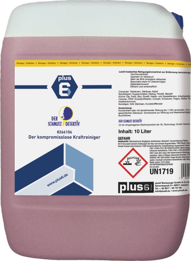 Der Schmutzdetektiv® 8266106 Inhalt 10 l Gebindeart Kanister pH-Wert alkalisch