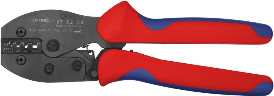 Crimpzangen PreciForce® 97 52 38 Anwendungsbereich für Aderendhülsen Länge 220 mm Kapazität 0,25 - 6,0 mm² Gewicht 493