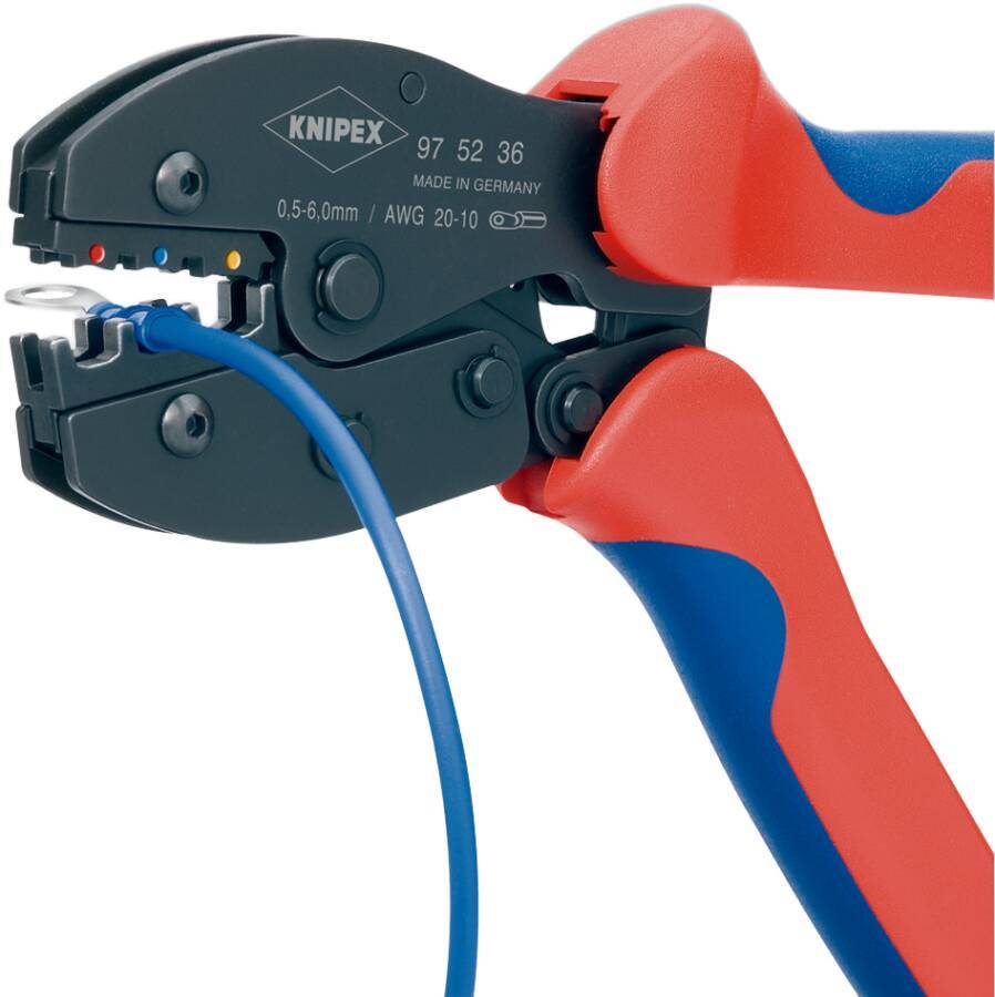 Crimpzangen PreciForce® 97 52 38 Anwendungsbereich für Aderendhülsen Länge 220 mm Kapazität 0,25 - 6,0 mm² Gewicht 493