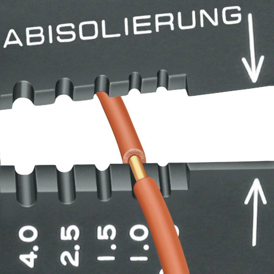 Crimpzange 97 21 215 Anwendungsbereich isol. Kabelschuhe u. Steckverbinder Länge 230 mm Kapazität 0,5 - 6,0 mm² Gewicht