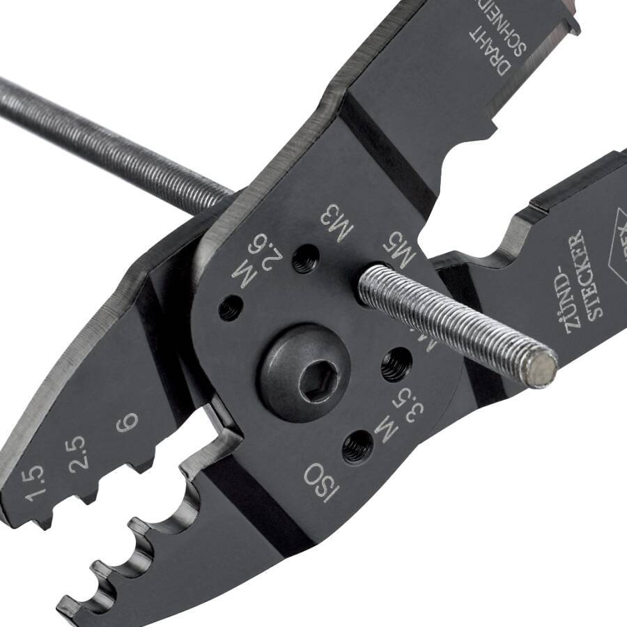 Crimpzange 97 21 215 Anwendungsbereich isol. Kabelschuhe u. Steckverbinder Länge 230 mm Kapazität 0,5 - 6,0 mm² Gewicht