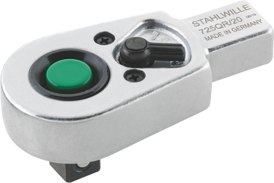 Einsteck-Umschaltknarre 725QR 58253020 Antriebsvierkant 1/2`` Aufnahme 14x18 mm Anzugswert 200 Nm Zähne 36 Breite 41 mm