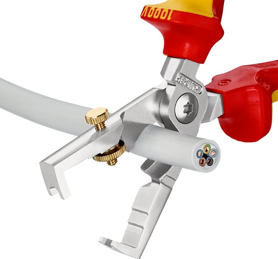 VDE-Abisolierzange StriX mit Kabelschere 180 mm 13 66 180