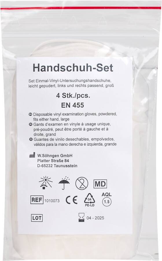 Handschuh-Set für Verbandkasten 1010073