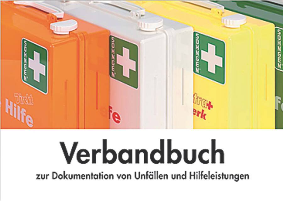 Verbandbuch / Unfall-Dokumentation 8001008 Ausführung A5 bestehend aus Verbandbuch mit vorgedruckten Spalten, zur Regist