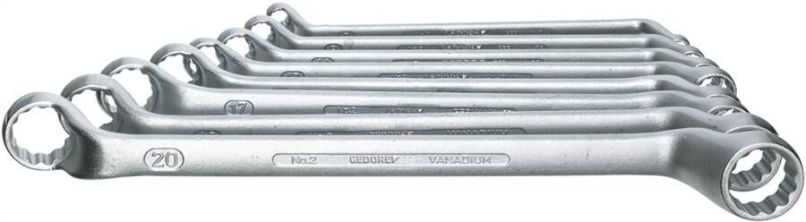 Doppelringschlüsselsatz GEDORE 6030580 Ausführung 8-tlg. Inhalt 6 x 7, 8 x 9, 10 x 11, 12 x 13, 14 x 15, 16 x 17, 18 x 1