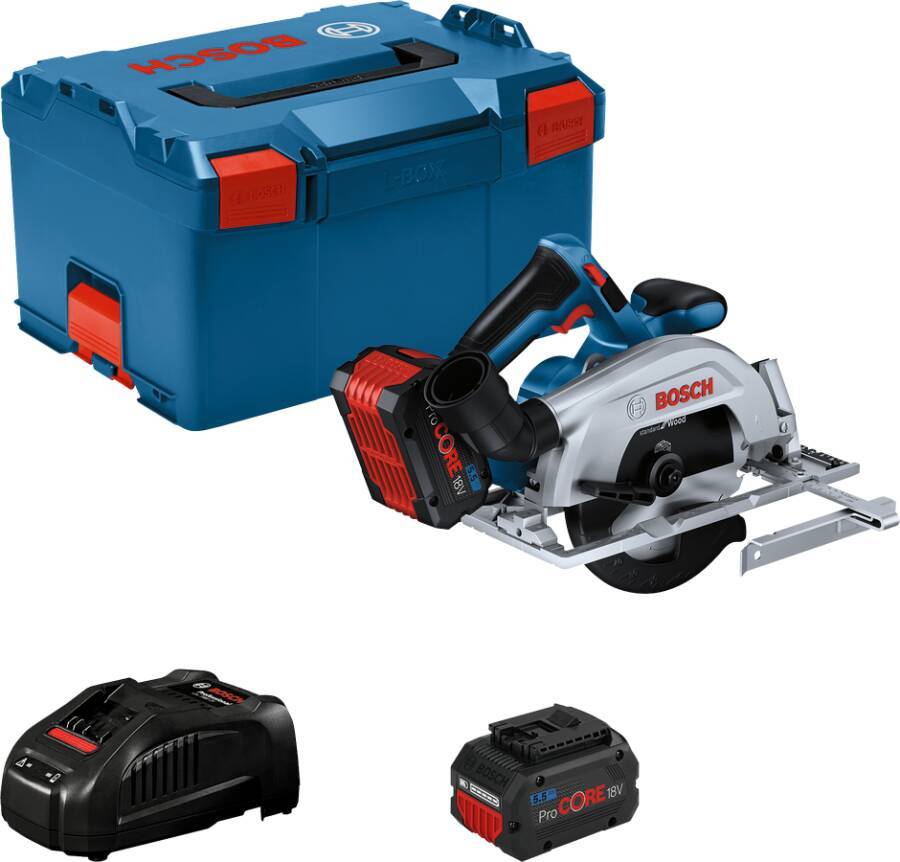 Akku-Handkreissäge GKS 18 V-57 2 06016C1202 Typ Set Opt. B Lieferumfang 2x 5,5 Ah 18 V Akku ProCORE, Schnellladegerät GA