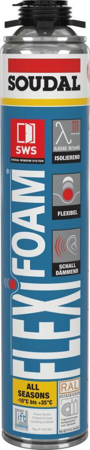 Pistolenschaum Flexifoam 123392 Farbe blau Inhalt 750 ml