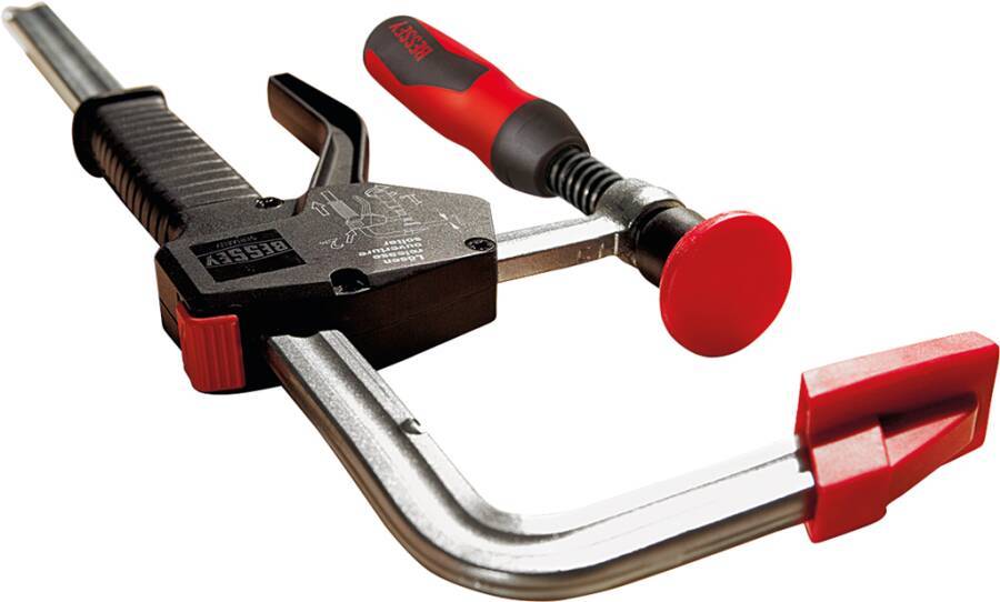 Einhandzwinge EHZ mit 2K-Griff EHZ30-2K Spannweite 300 mm Ausladung 100 mm Schiene 19,5 x 9,5 mm Gewicht 1,25 kg
