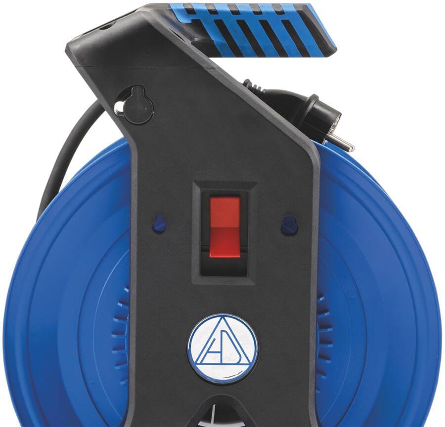 Vollkunststoff-Kabeltrommel H07RN #1 K7SR40NTF Farbe blau/ schwarz Ausführung Kabeltrommel Vollkunststoff mit Schleifrin