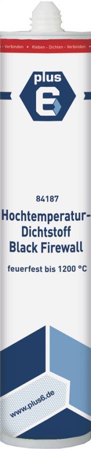 Hochtemperatur-Dichtstoff Black Firewall 1200°C 84187 Farbe schwarz Gebindeart Kartusche Inhalt 310 ml