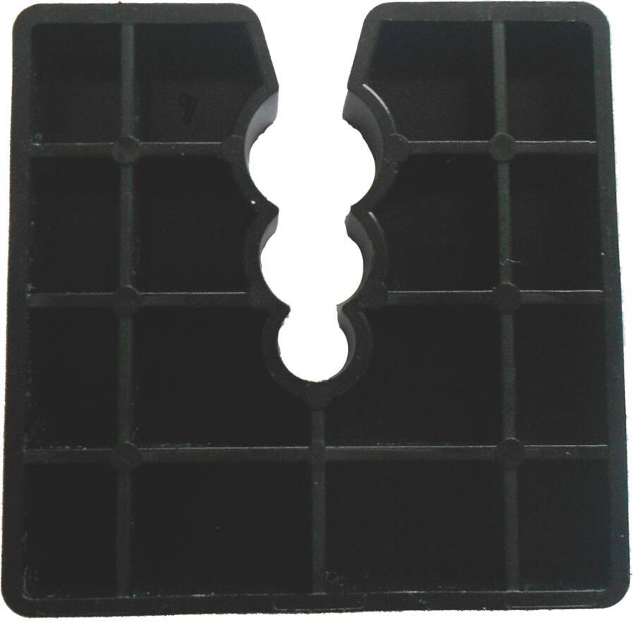 Abstandhalter 0261510 Farbe schwarz Abmessung (LxB) 50 x 50 mm Stärke 10 mm