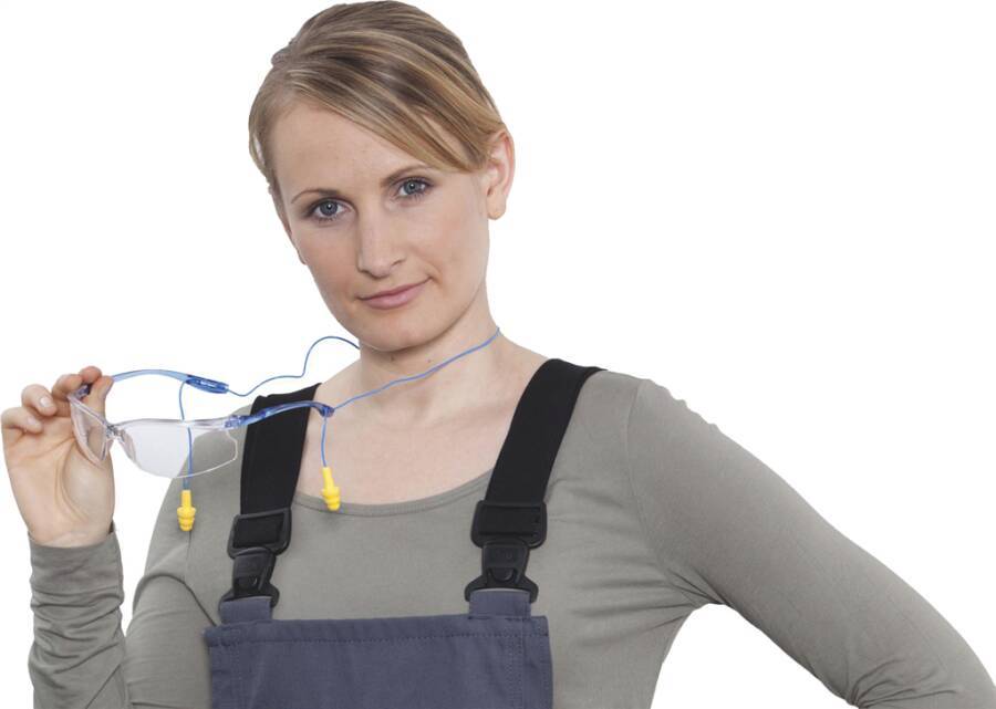 Schutzbrille 3M™ Tora™ CCS TORACCS Rahmen blau Scheibe klar Scheibenkennzeichnung 2C-1.2 3M 1 FT Beschichtung Antikratz-