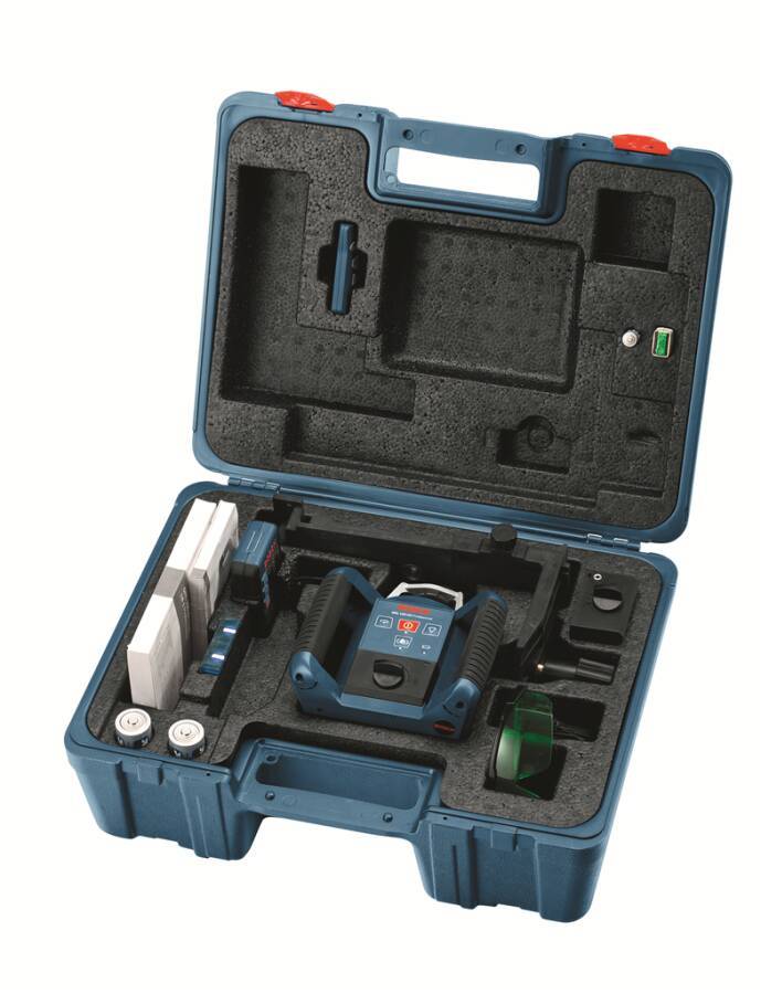 Rotationslaser GRL 300 HVG 061599404B Typ GRL 300 HVG Set Lieferumfang 1x NiMH Akku, 2x 1,5-V-LR20-Batterien,1,5-V-LR6-B